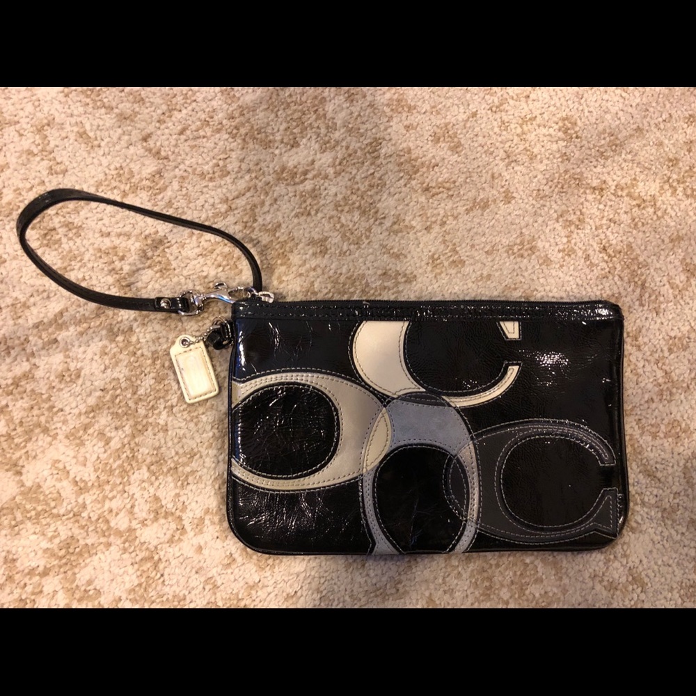 Black Coach wristlet